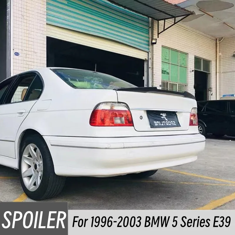 

Rear Spoiler For BMW 5 Series E39 1996 - 2003 Carbon Fiber Rear Trunk Boot Lip Wing Lid Tuning Accessories