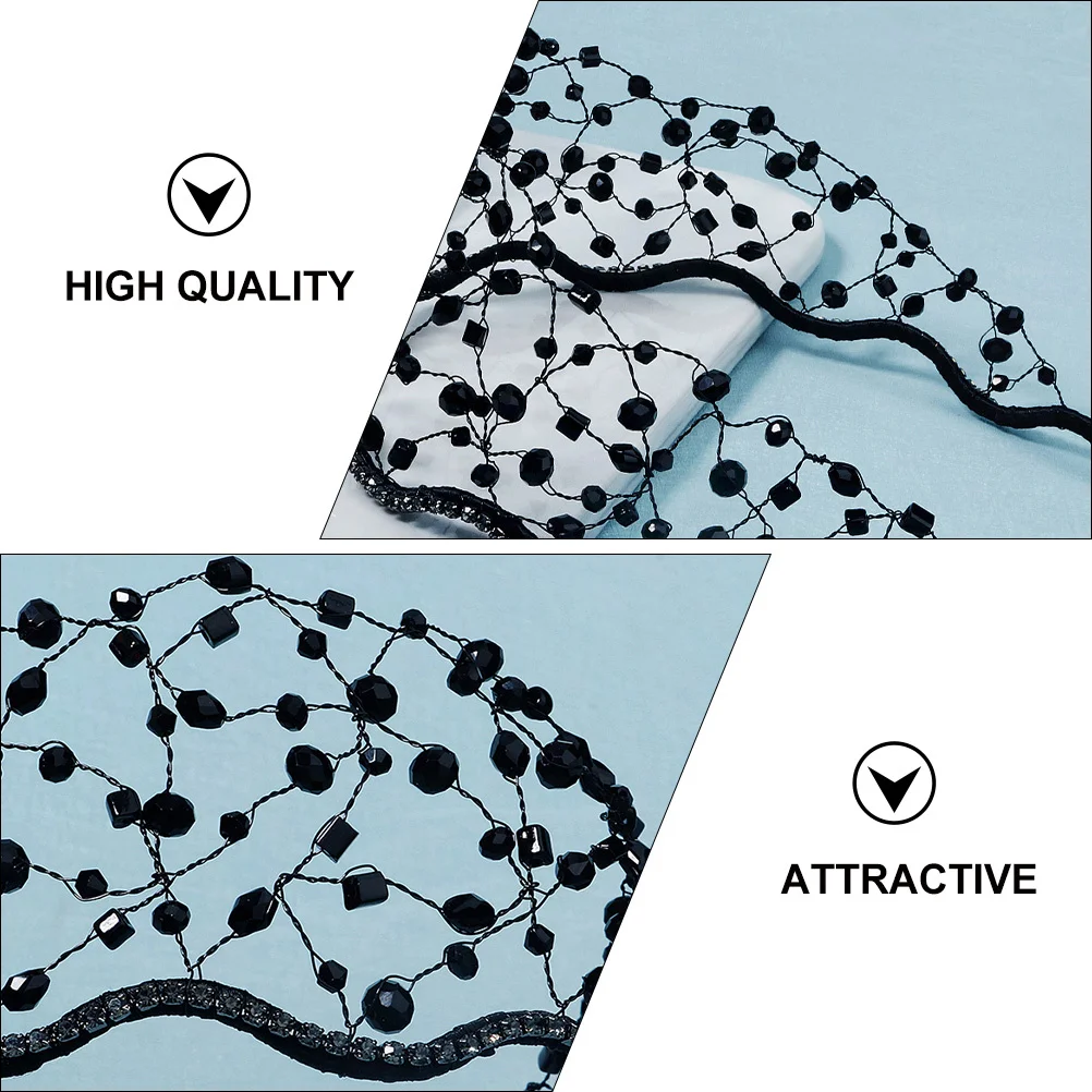 

Headwear Hair Decor Woven Tiara Artificial Diamonds Mesh Band For Women Bridal Wedding Party Show Performance Accessory