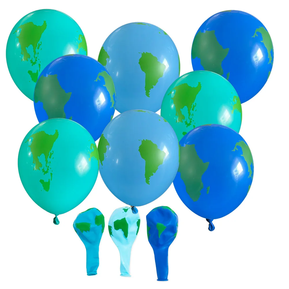 

15Pcs 12 Inch Earth Balloons World Map Balloons Globe Latex Ballon Kids Space Travel Earth Day Theme Birthday Party Decoration