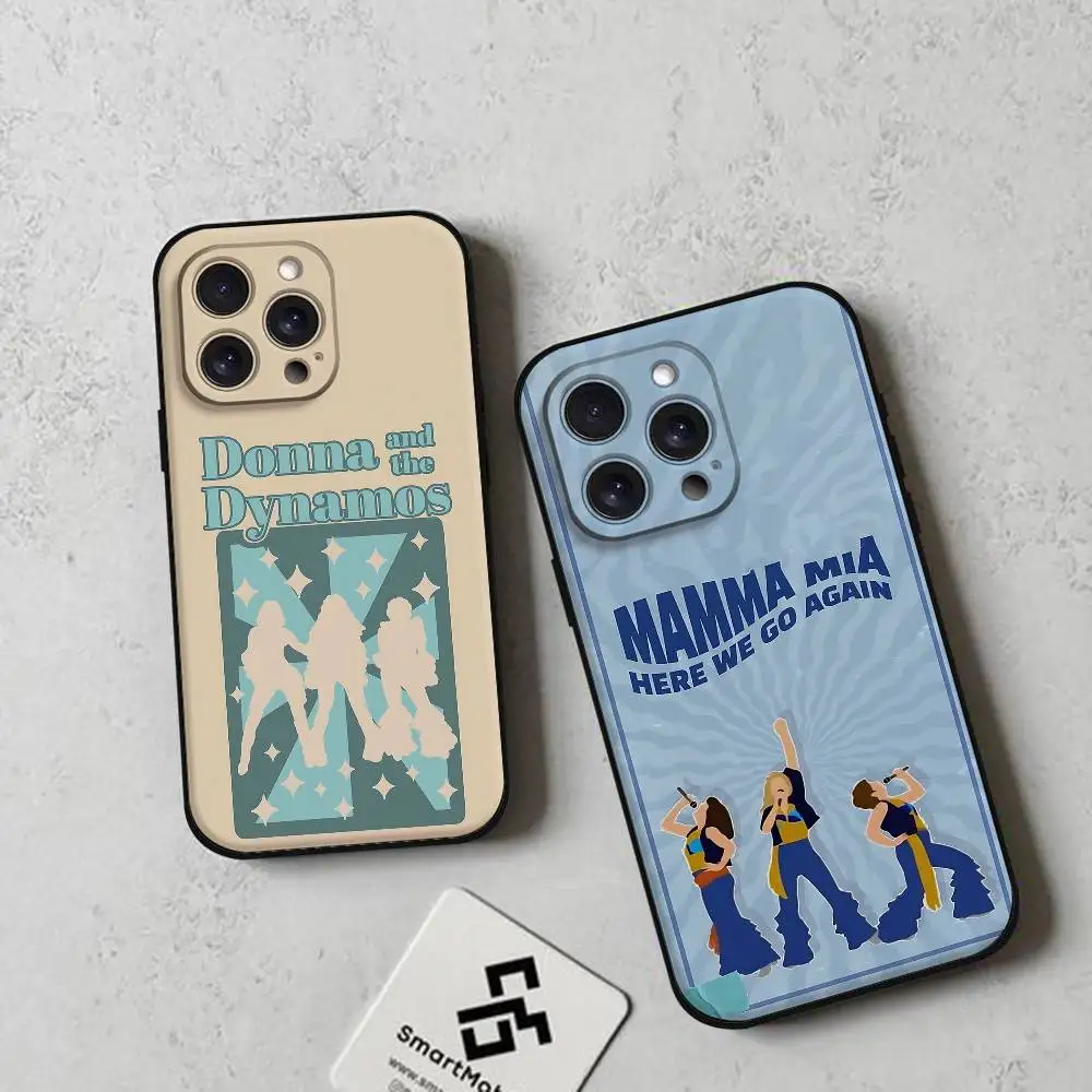 حافظة هاتف ماما ميا من فيلم موسيقي ناعمة من مادة البولي يوريثان الحراري صديقة للبشرة لهاتف آيفون 17/16/15/14/13/12/11 سلسلة: PRO، MAX، PLUS، Mini