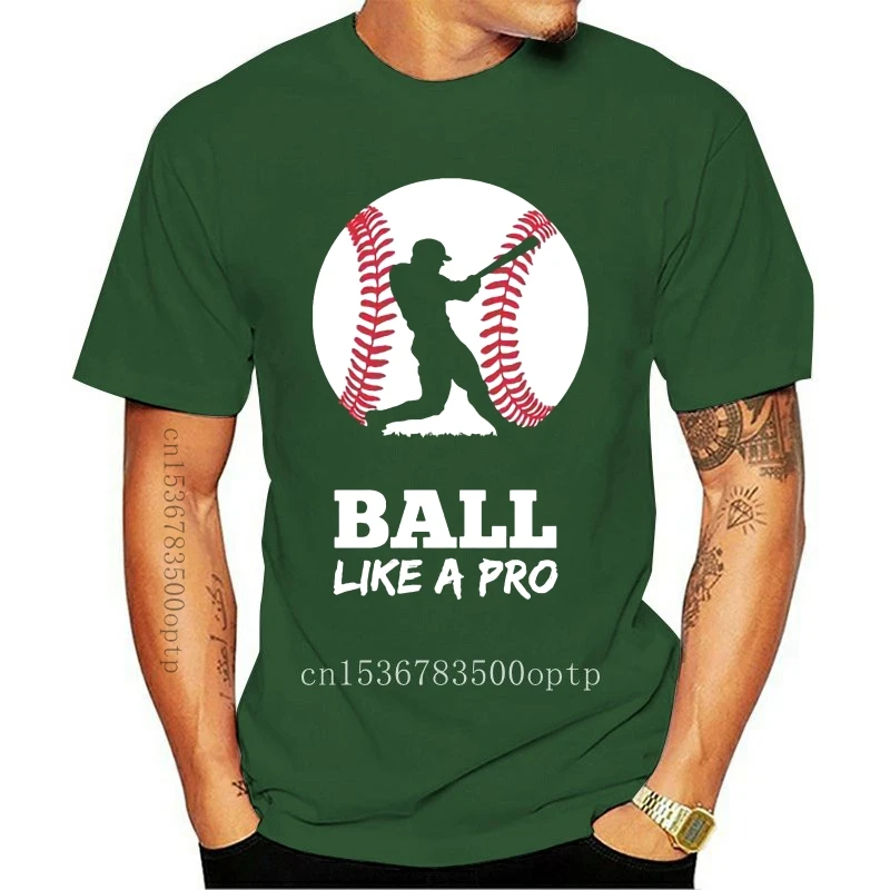 Tee  Baseball Player Ball Like a Pro Baseball Fans Gift T-Shirt Cool