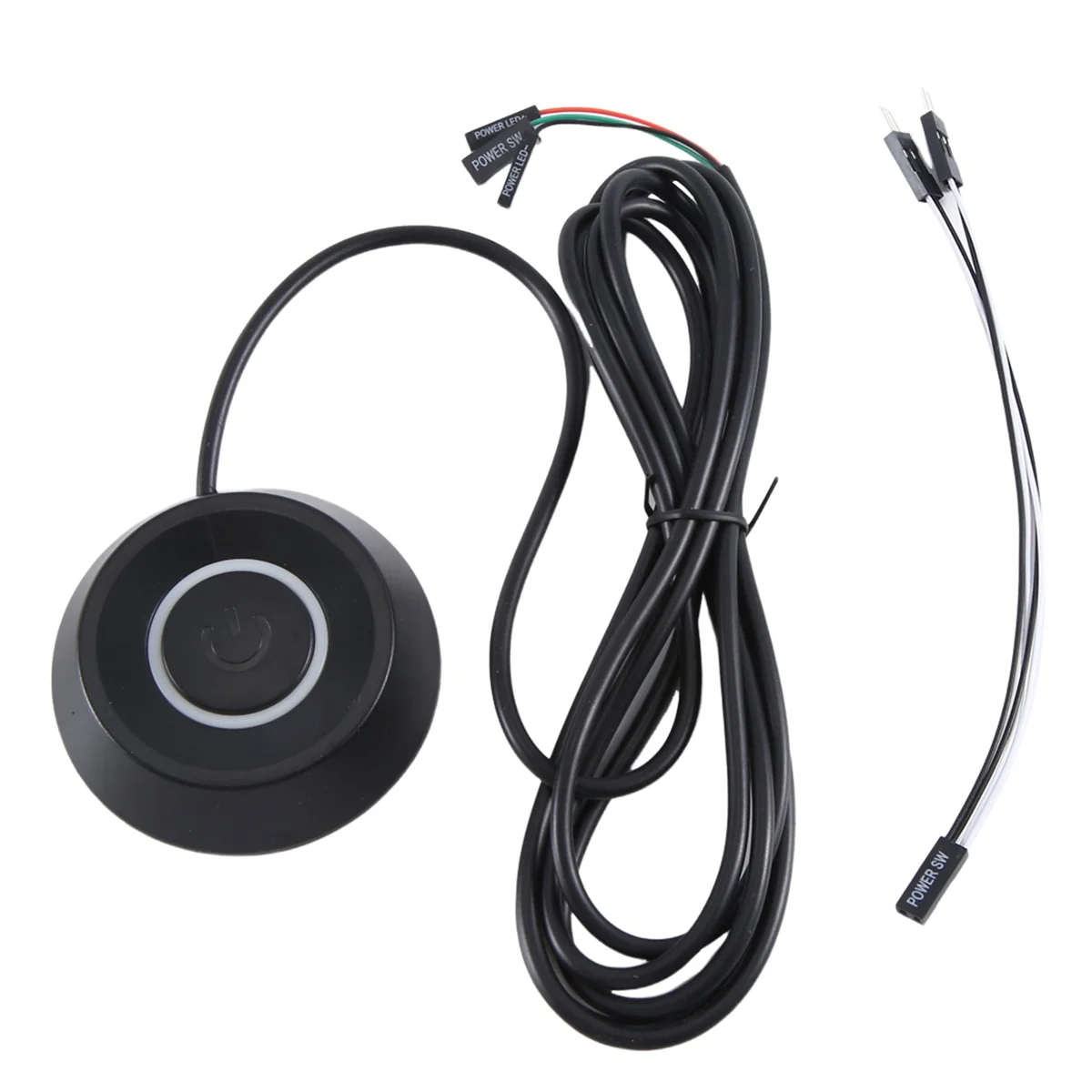 PC External Power Switch Button Desktop Power Switch External Power Switch Black