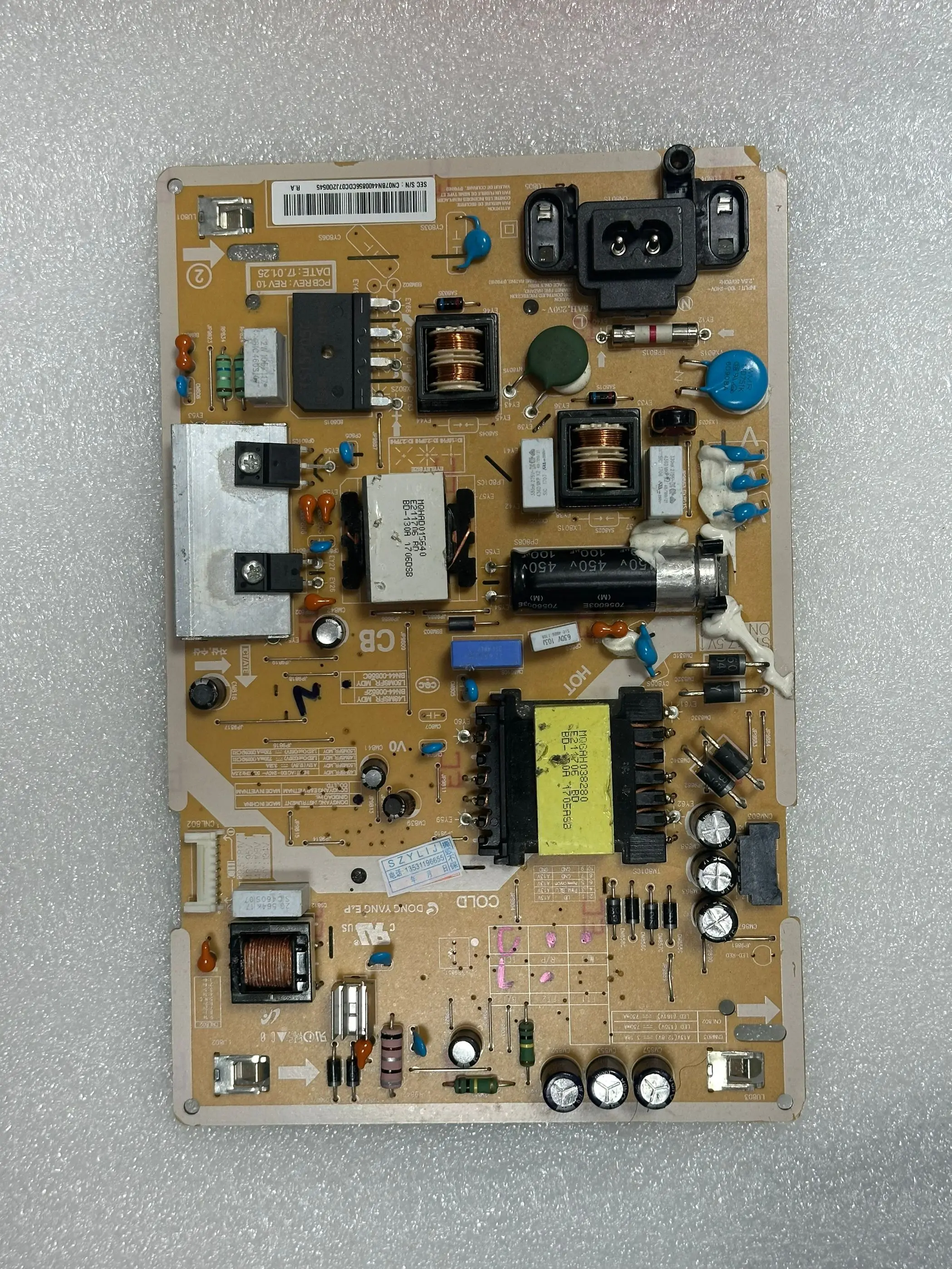 

Original power supply board L48MSFR/L50MSFR_MDY BN44-00852F BN44-00856C