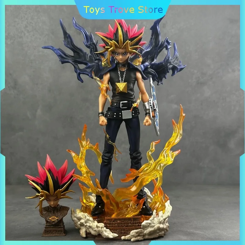 Yu-Gi-Oh! Mutou Yuugi'S Dark Side Game AfterShock Returns Exchange Anime estatuilla modelo ornamento decoración de escritorio extraíble