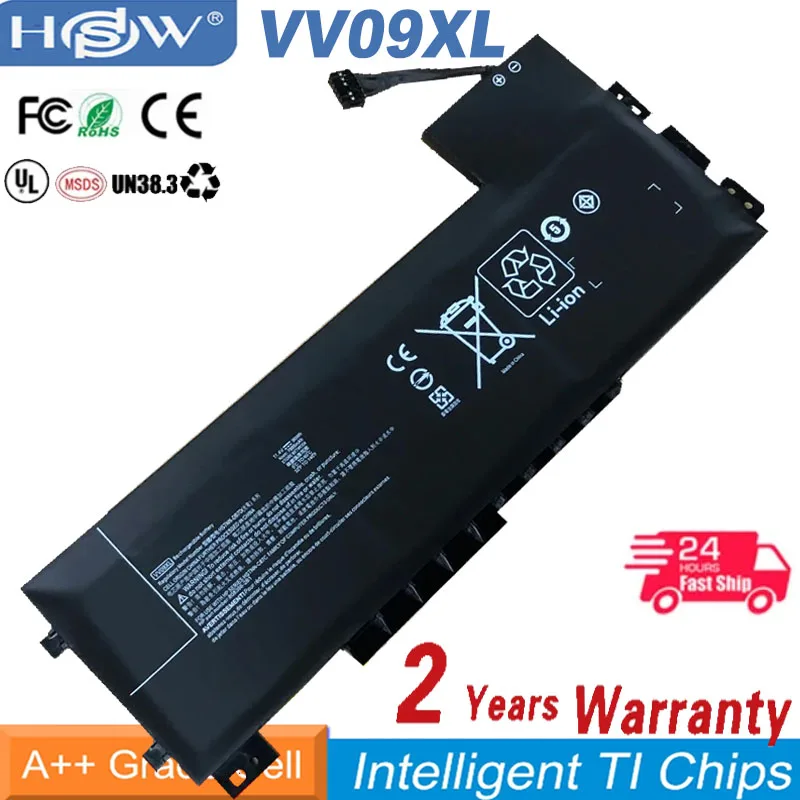 

VV09XL Laptop Battery For HP ZBook 15 G3 G4 Series HSTNN-DB7D HSTNN-C87C 808398-2C2 808398-2C1 808452-005 11.4V 90WH