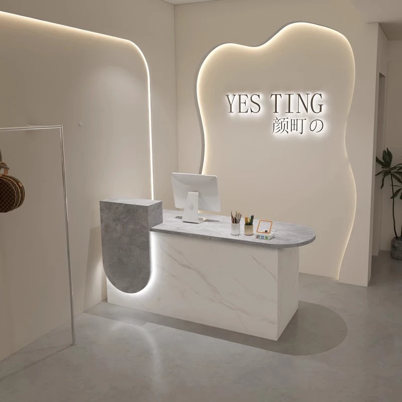 مكتب استقبال لصالونات التجميل ومنصة الاستقبال وأمين الصندوق ومكتب الاستقبال وصالون التجميل وأثاث المكاتب Mostrador #6