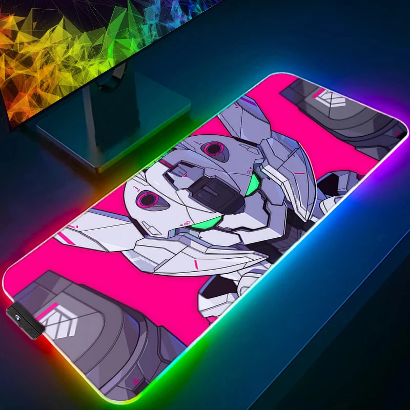 

RGB LED Mouse Pad Gaming Home Mousepad Keyboard Pad M-mechanical W-warrior G-gundam Office Carpet Laptop Mice Pad Desk Mat