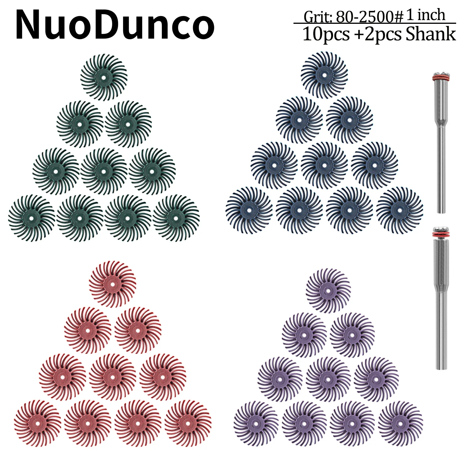 

NuoDunco 10 шт./компл. 1 дюйм радиальный щетиной диск 25 мм щетина колесо 3 мм/2,35 мм хвостовики полировальная щетка для вращающихся инструментов аксессуары
