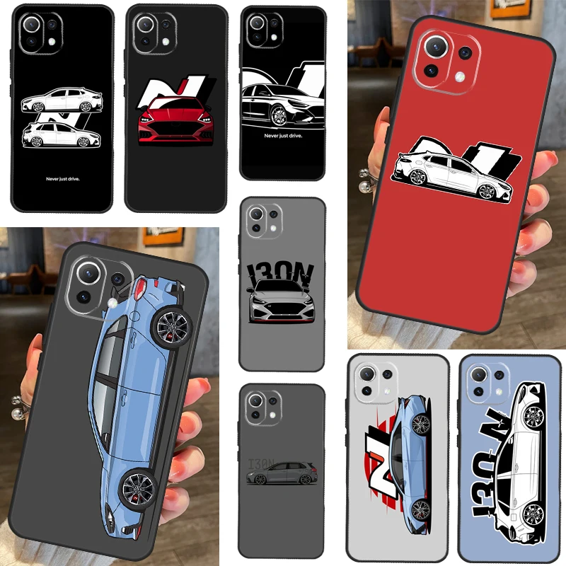 I30N Cars Case For POCO F5 X3 X5 Pro F4 X4 GT F3 M5s M5 Cover For Xiaomi 13 Lite 12 11 11T 12T Pro