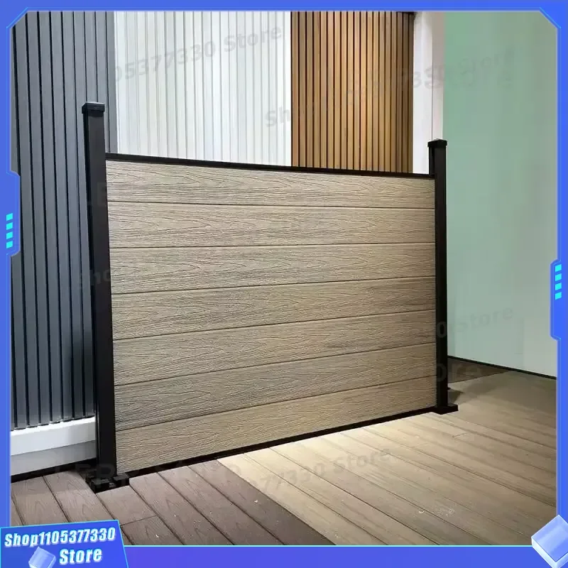 Durable Wood Plastic Composite Fence Panel Eco Friendly Anti Climbing Garden Building Easy To Assemble Outdoor Safety WPC