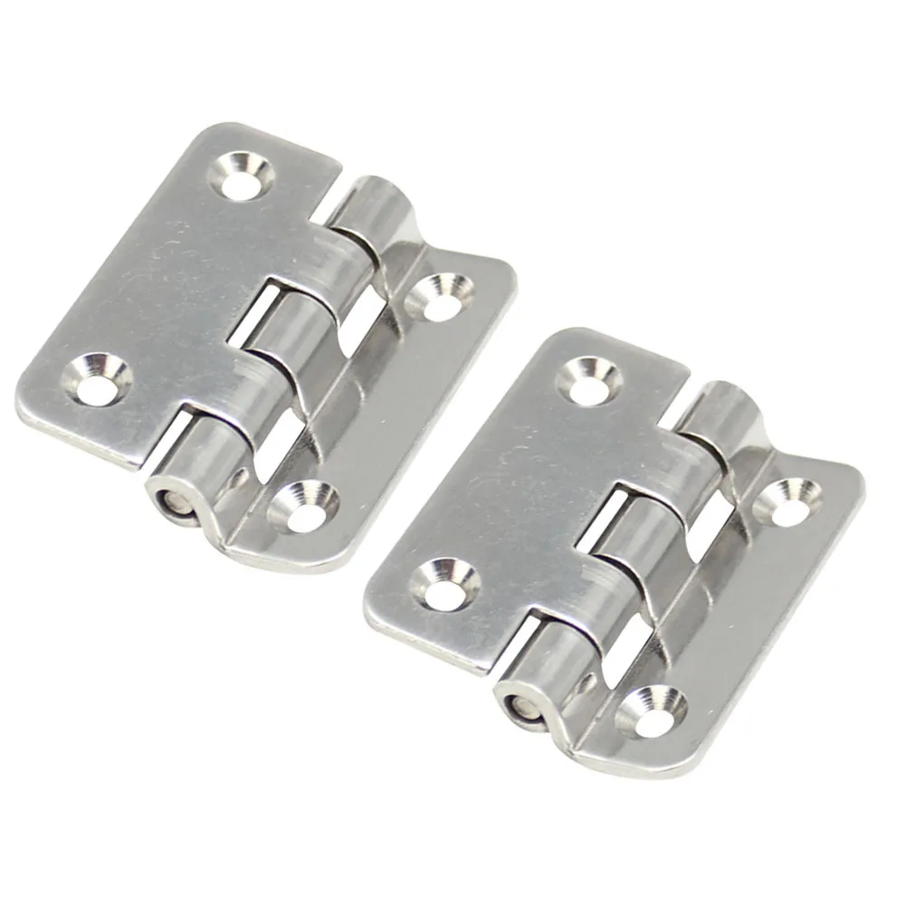 2 قطعة مفصلات من الفولاذ المقاوم للصدأ 160 درجة سميكة مربع الباب المفصلي ل إغلاق صامت شقة الثقيلة خزانة باب الخشب فندق المنزل #4