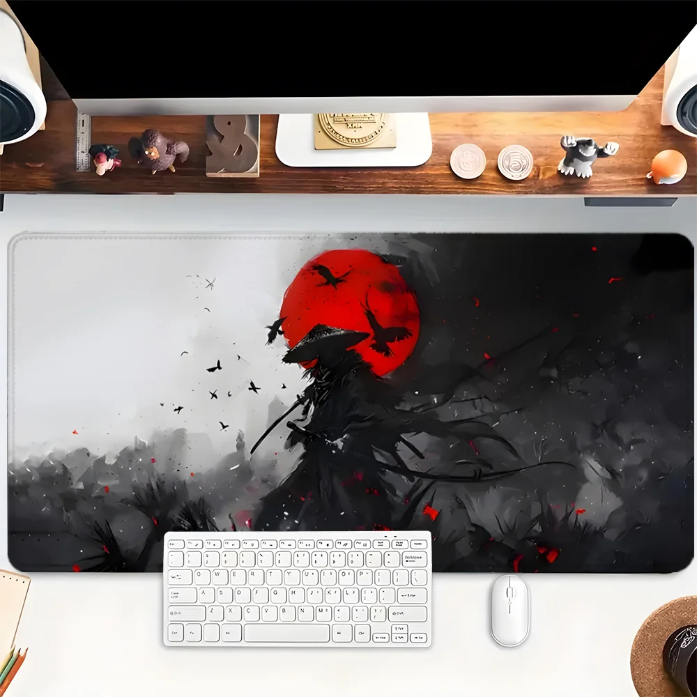 

Swordsman Mouse Pad Cute XXL Gaming Mousepad Rubber Base with Stitched Edge Non-Slip Desk Pad Computer Large Desk Accessories