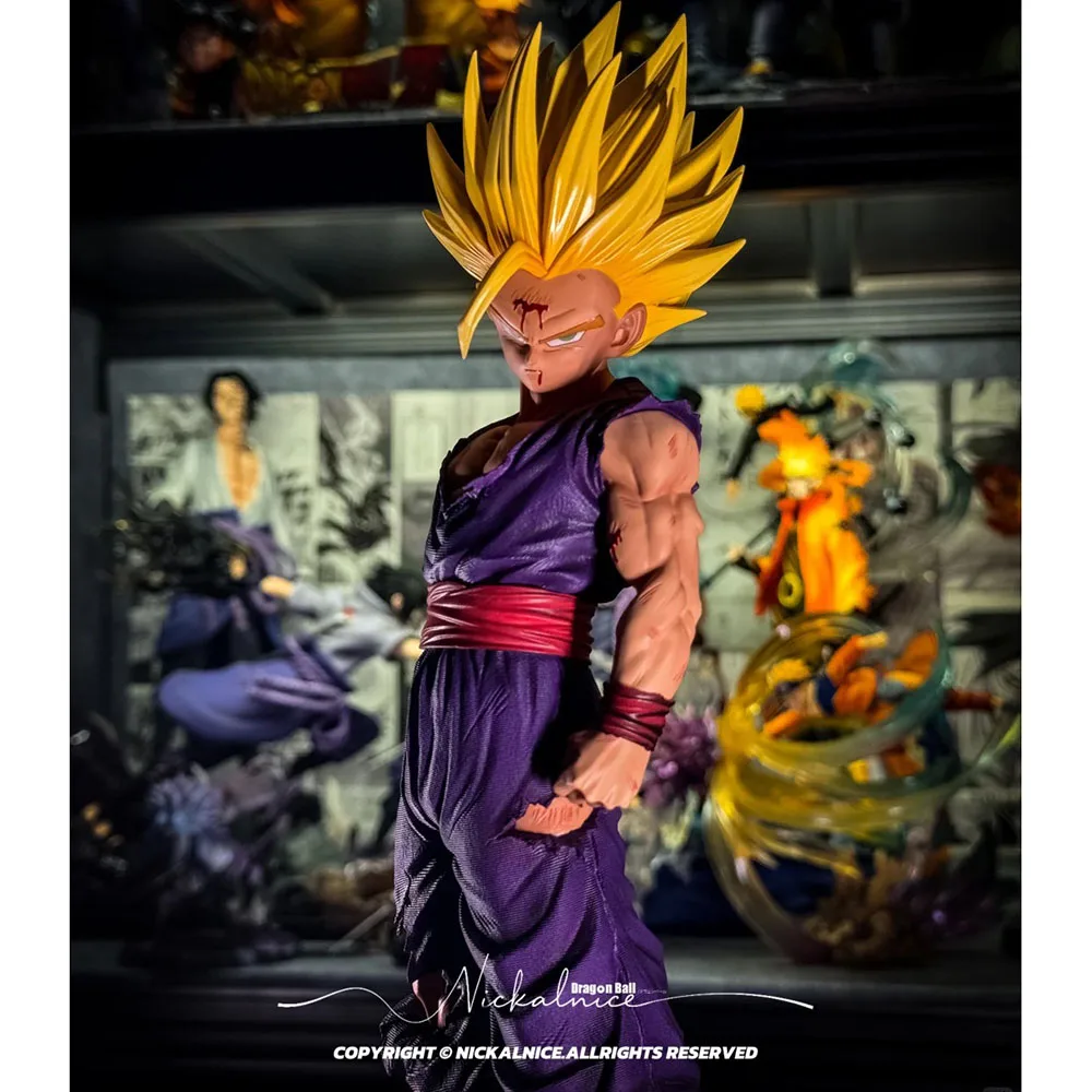 

Фигурка Гохана Супер Сайяна 2 из Dragon Ball Z с эффектом повреждений, коллекционная аниме-статуэтка из ПВХ, декор для рабочего стола, подарок для фанатов аниме