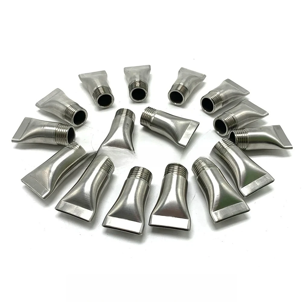 SS304 Stainless Steel Flat Fan Air Nozzle High Impact Compressed Air Blower Nozzle For Industrial Cleaning Drying Cooling
