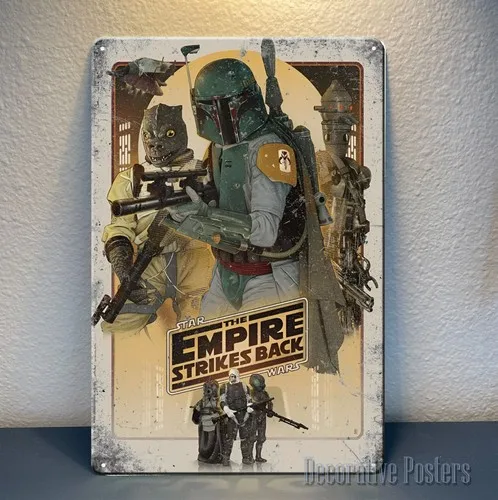 1 فولت، الإمبراطورية ضربات الظهر الفيلم ملصق معدني تين تسجيل 20x30 سنتيمتر لوحة الألومنيوم