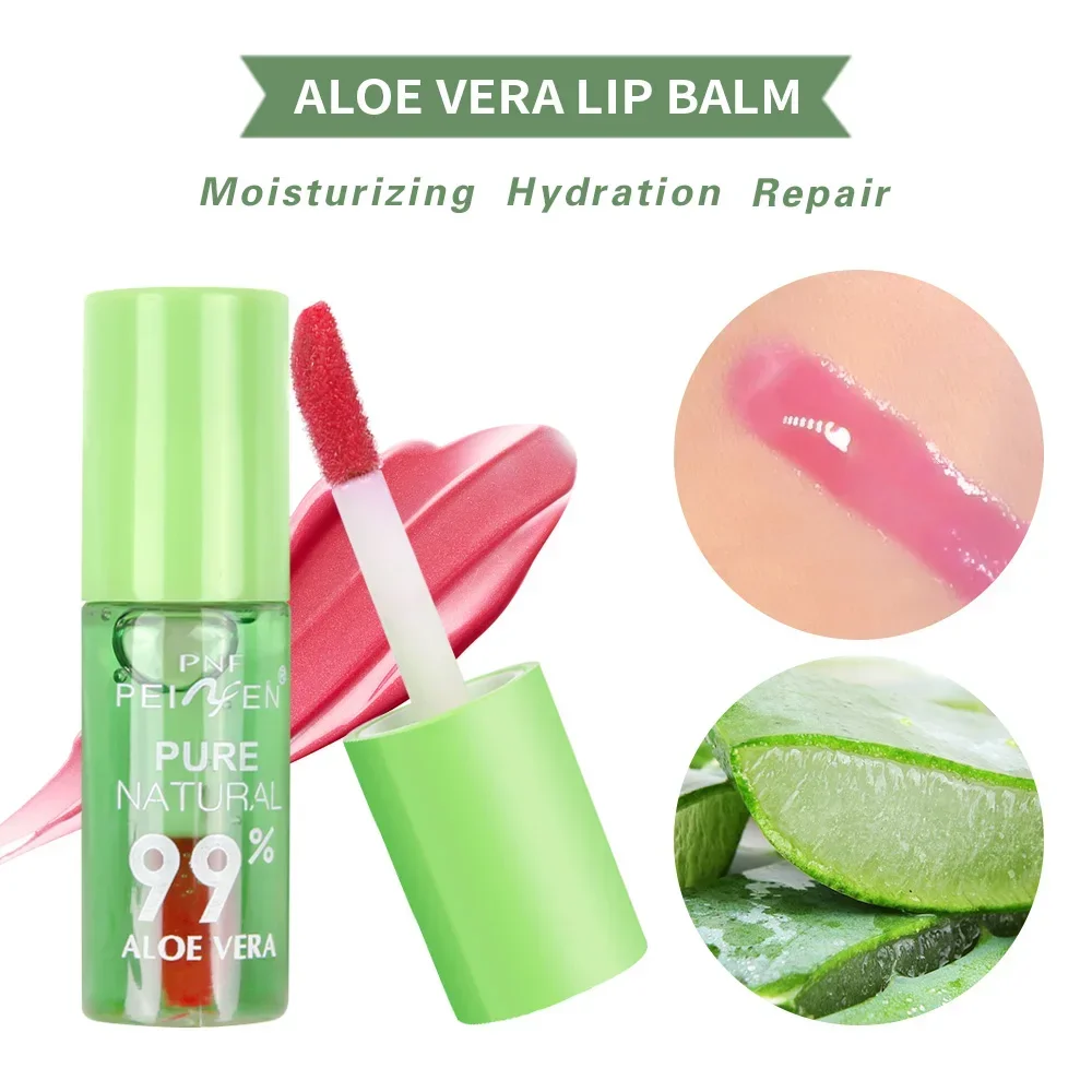 1PC Color Changing Lip Balm Aloe Vera Lipstick Lipgloss Long Lasting Moisturizing Waterproof Temperature Change Lip Balm