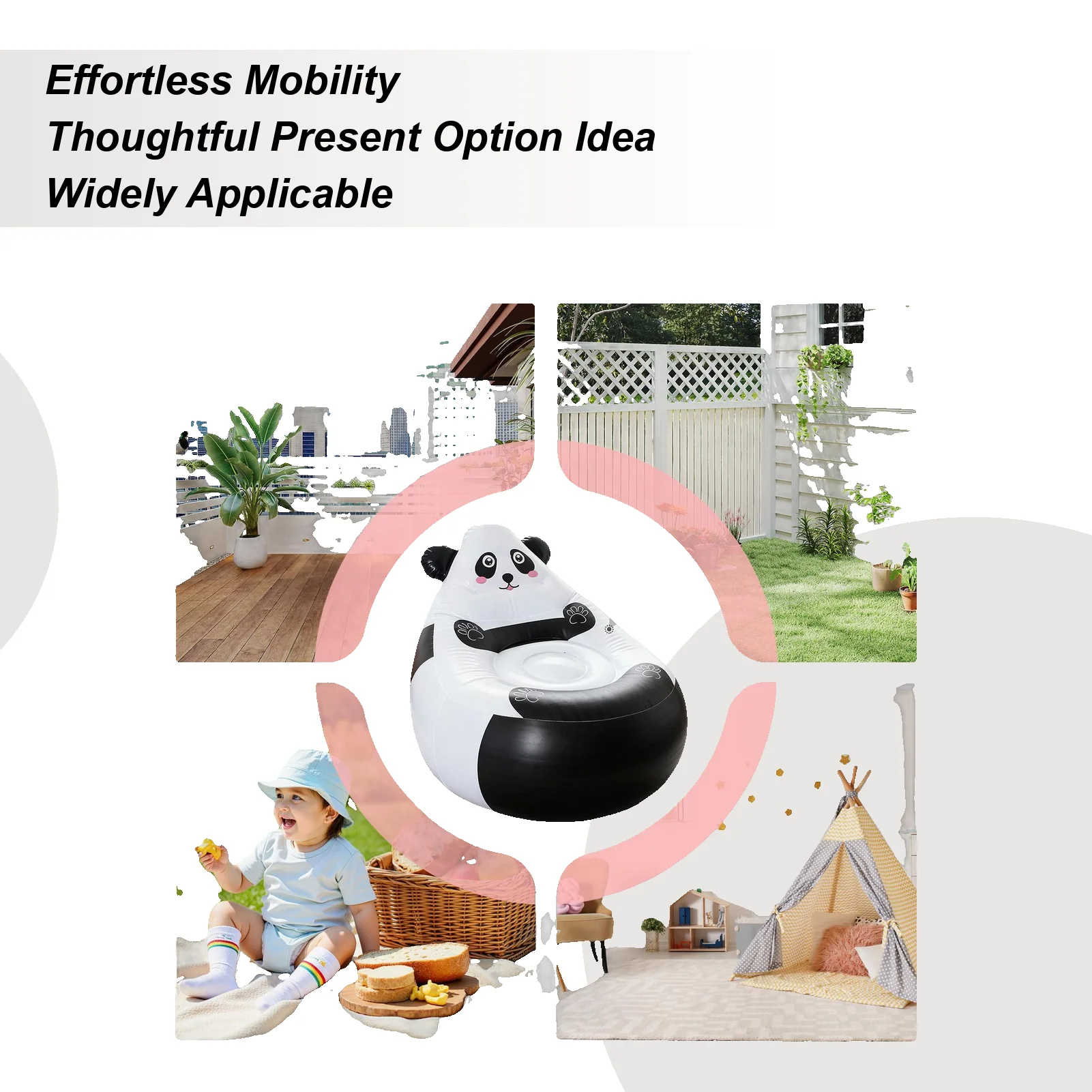 子供用インフレータブルソファ-折りたたみ式動物の形のシート-子供用屋外ソファ-キャンプ-パティオ-ビーチ-旅行-屋内-裏庭-庭