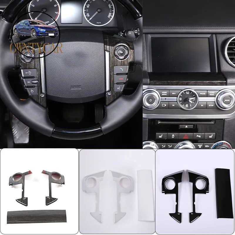 

For Land Rover Discovery 4 LR4 2010-2016 ABS Car Steering Wheel Button Frame Navigation Lower Trim Strip Sticker Car Accessories