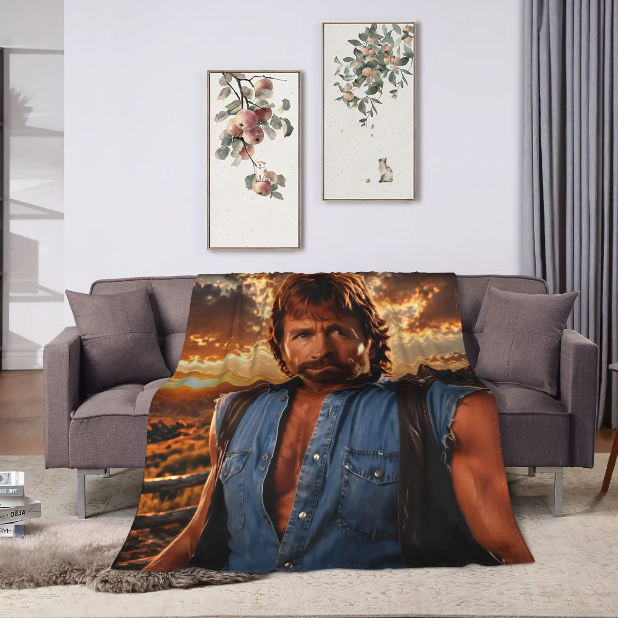 Chuck Norris Blanket Quality Soft Warm  Bedding Throws Spring Decorative Living Room Street Trend Bedspread