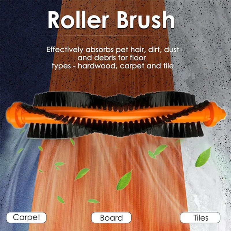 A01V-Hauptbürste für Tefal X-Plorer 45/RG8275WH Kehrmaschinenzubehör Ersatz 2 Stk