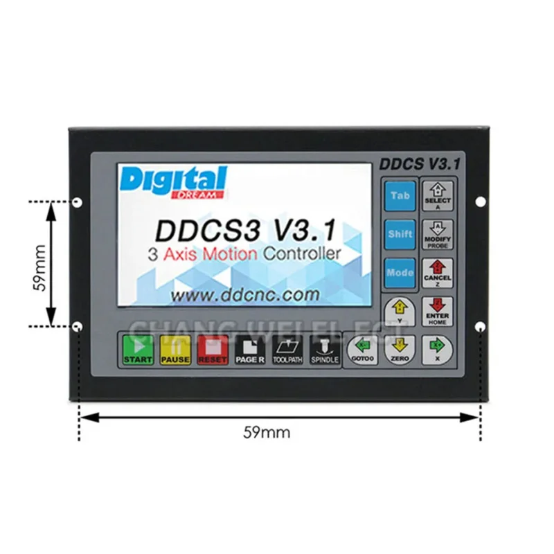 Kontroler Cnc 3/4 osi Offline Ddcsv3.1 System kontroli ruchu 500Khz zamiast Mach3 Usb i Ddcsv2.1 Koło zamachowe Mpg