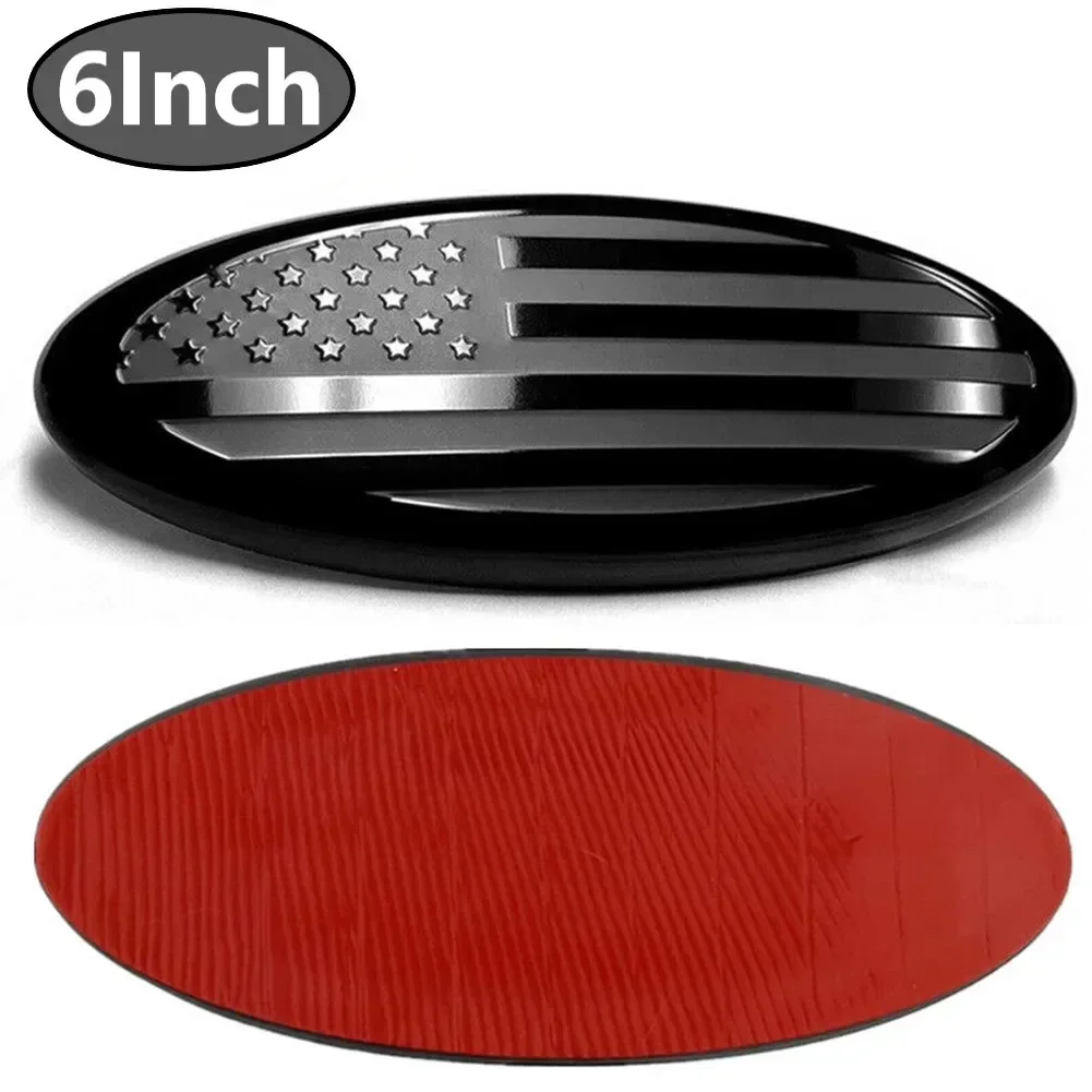 Car Front Grill American Flag Stickers Grille Emblem Logo Hood Badge For Ford F150 F250 F350 For Edge Explorer Car Styling