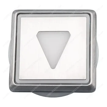 Bouton de braille d'appel de voiture sans oreilles, accessoires d'ascenseur KONE, carré, rond, fond carré, interrupteur à bouton, adapté