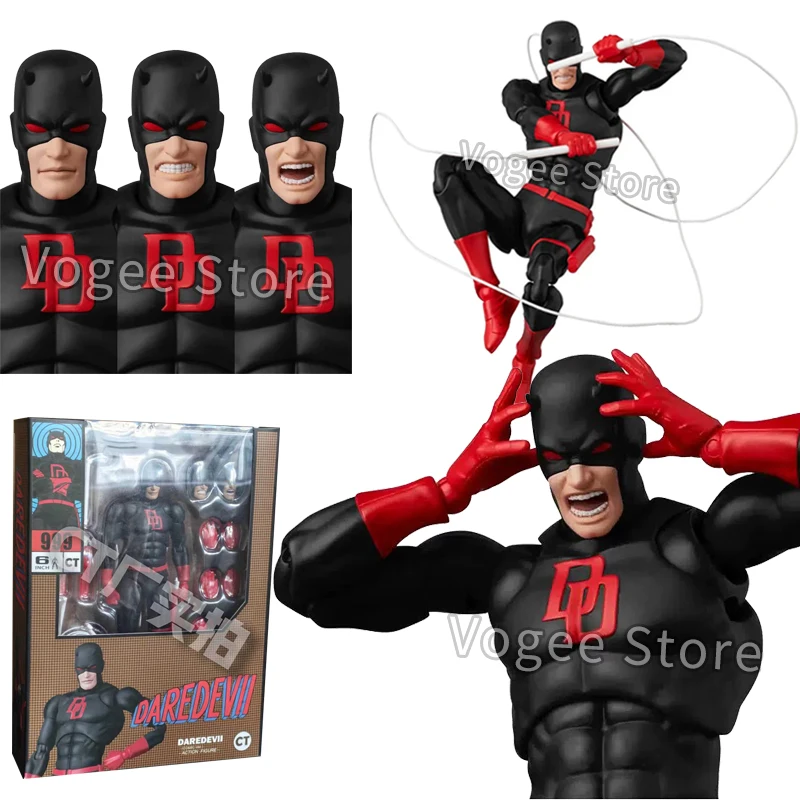 

In Stock Ct Toys Daredevil Black 999 Red Figure Mafex 223 Comic Version Anime Action Figure Figurine Statue Model Gift Kids Toys