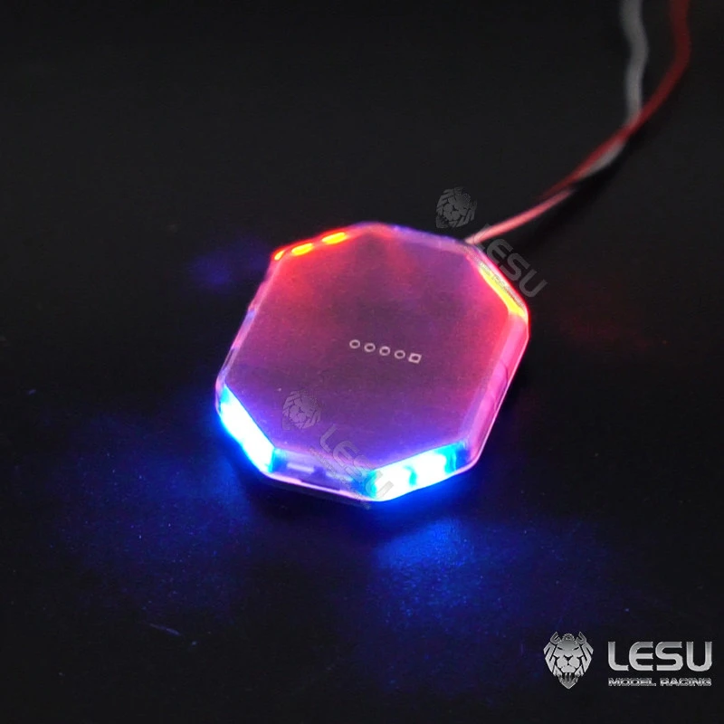 LESU für 1/14 Tamiya LED mit rot, blau und gelb wechselnden Modi, Warnleuchte für Feuerwehrfahrzeuge, Deckenleuchte – Detail 6