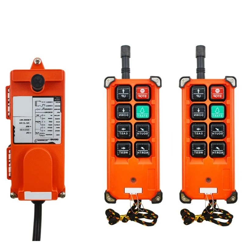 A42T-Industrial Crane Controller 2 Transmitter 1 Receiver Wireless Crane Remote Hoist Crane Switch For Hoist Crane Lift AC 220V
