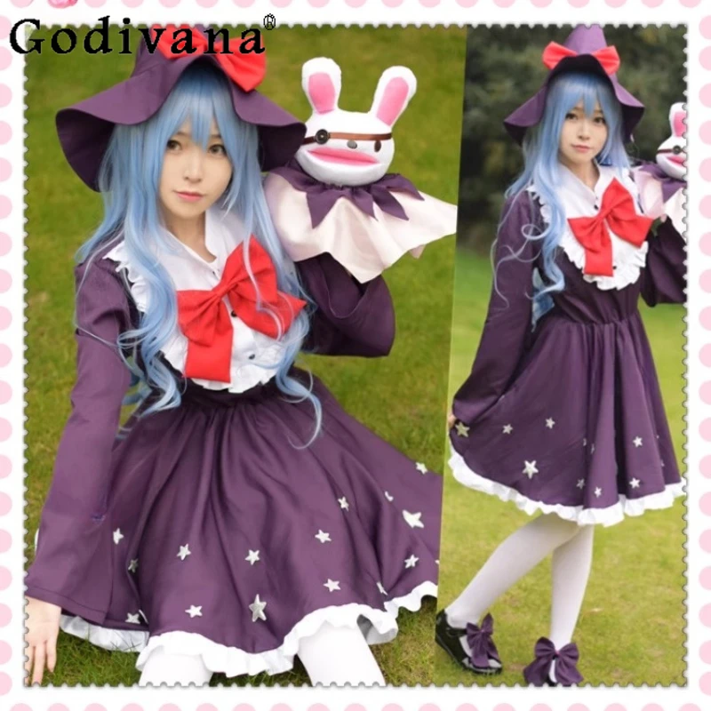 

Christmas Lolita Female Dress Anime Date A Live Cos Himekawa Yoshino Cosplay Dress Women's Cute Purple Sweet Dress