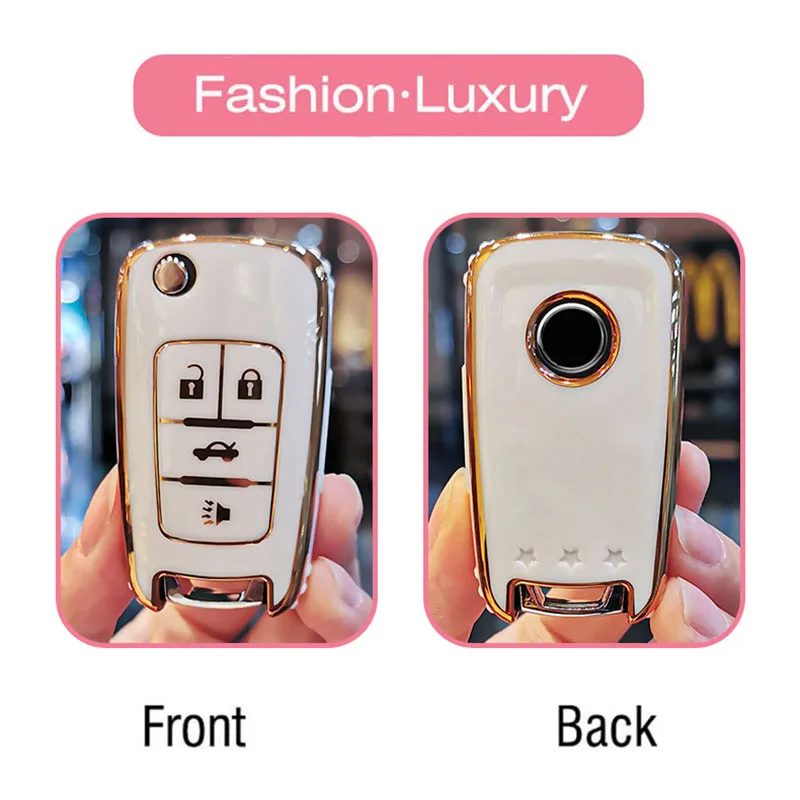 New TPU Car Key Cases Cover For Buick For Chevrolet Cruze Aveo Trax Sail Malibu Opel Astra Corsa Meriva Zafira Vauxhall Antara J