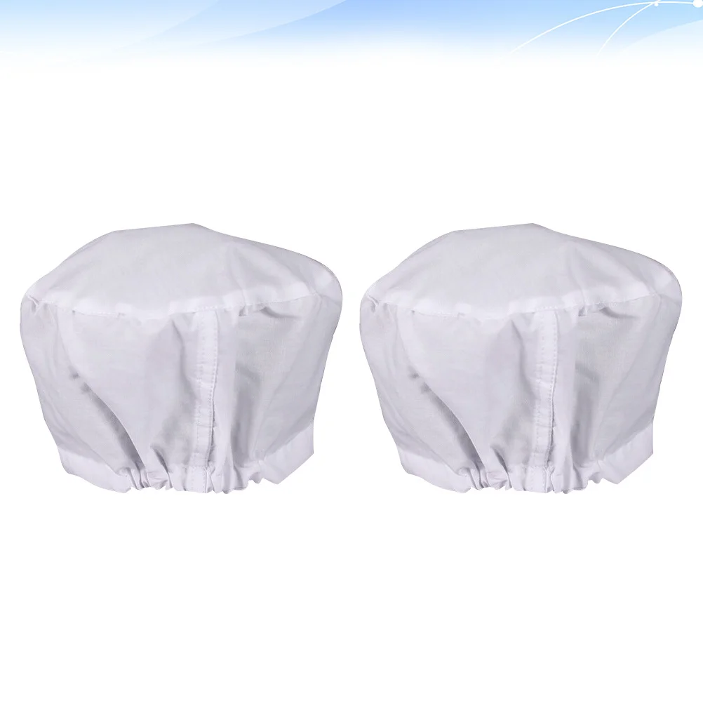 

2Pcs Working Hat Cotton Nurse Doctor Cap Dustproof Practical White Average Size for Daily Use Dorctor Nurse Cap