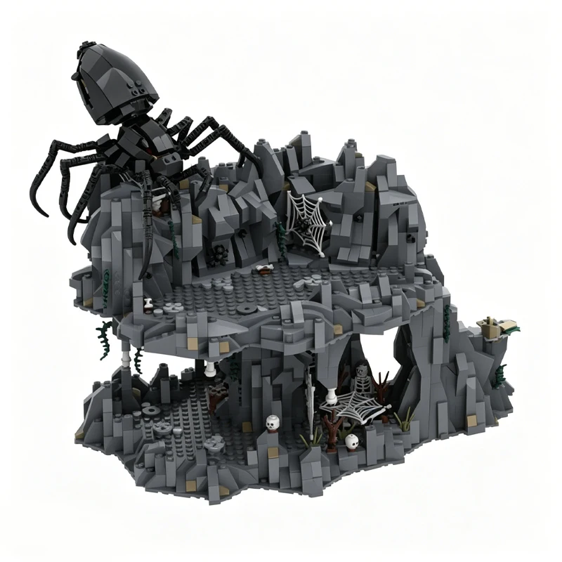 2261 Pcs Customize Shelob's Lair Building Blocks Educational Diy Assembly Toy Christmas Gifts The Rings Fans And Scene Display