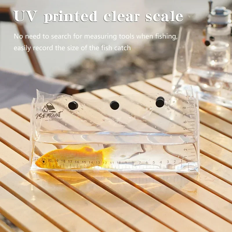 

Outdoor Portable Foldable Transparent Lua Fish Watching Bag Live Fish Watching Bag With Carabiner Outdoor Fishing Storage Bag