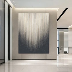 Modern Abstract Luxury Retro Black Gray Canvas Poster Art Mural Living Room Minimalist Decorative Painting