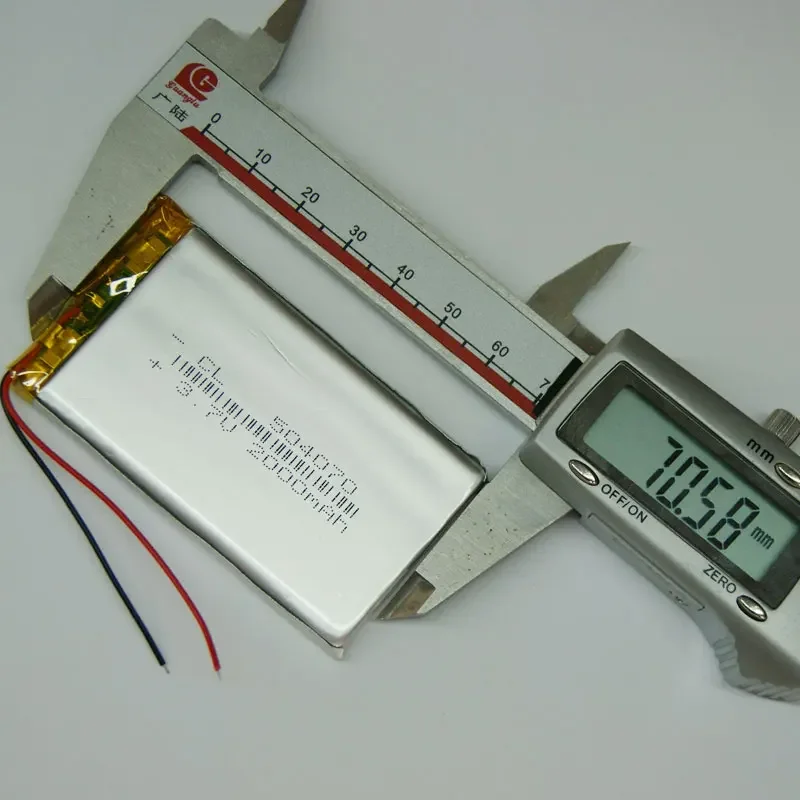 504070 рация-навигатор, регистратор дорожного движения, планшетный ПК 3,7 В, полимерная литиевая батарея, 2000 мАч