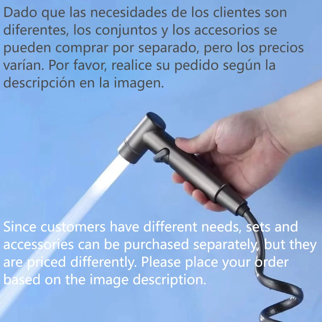 Handheld Bidet Sprayer for Toilet 1-In-2-Out Dual Control Valve Mini Gun gray Dual Control Faucet Hand Shower Bidet for Toilet