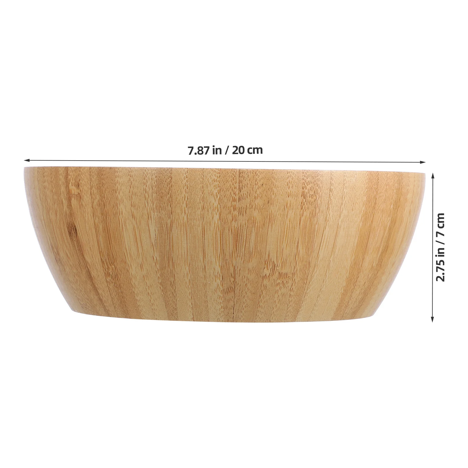 

Round Bamboo Serving Bowl Multi Use Food Container for Restaurant Home Ramen Soup Rice Salad Mixing Bowl Stylish Retro Design
