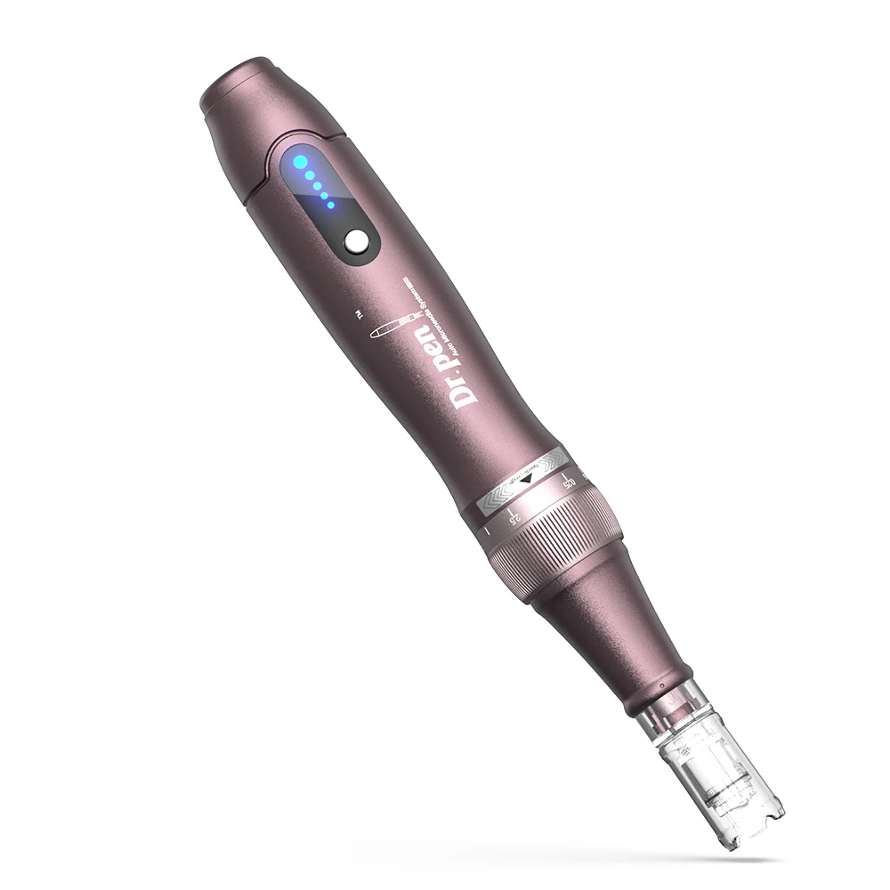 Dr. pen-Ultima A10, Kit de cuidado de la piel con 2 cartuchos de piezas, Derma Pen inalámbrico, tratamientos con microagujas, uso profesional,