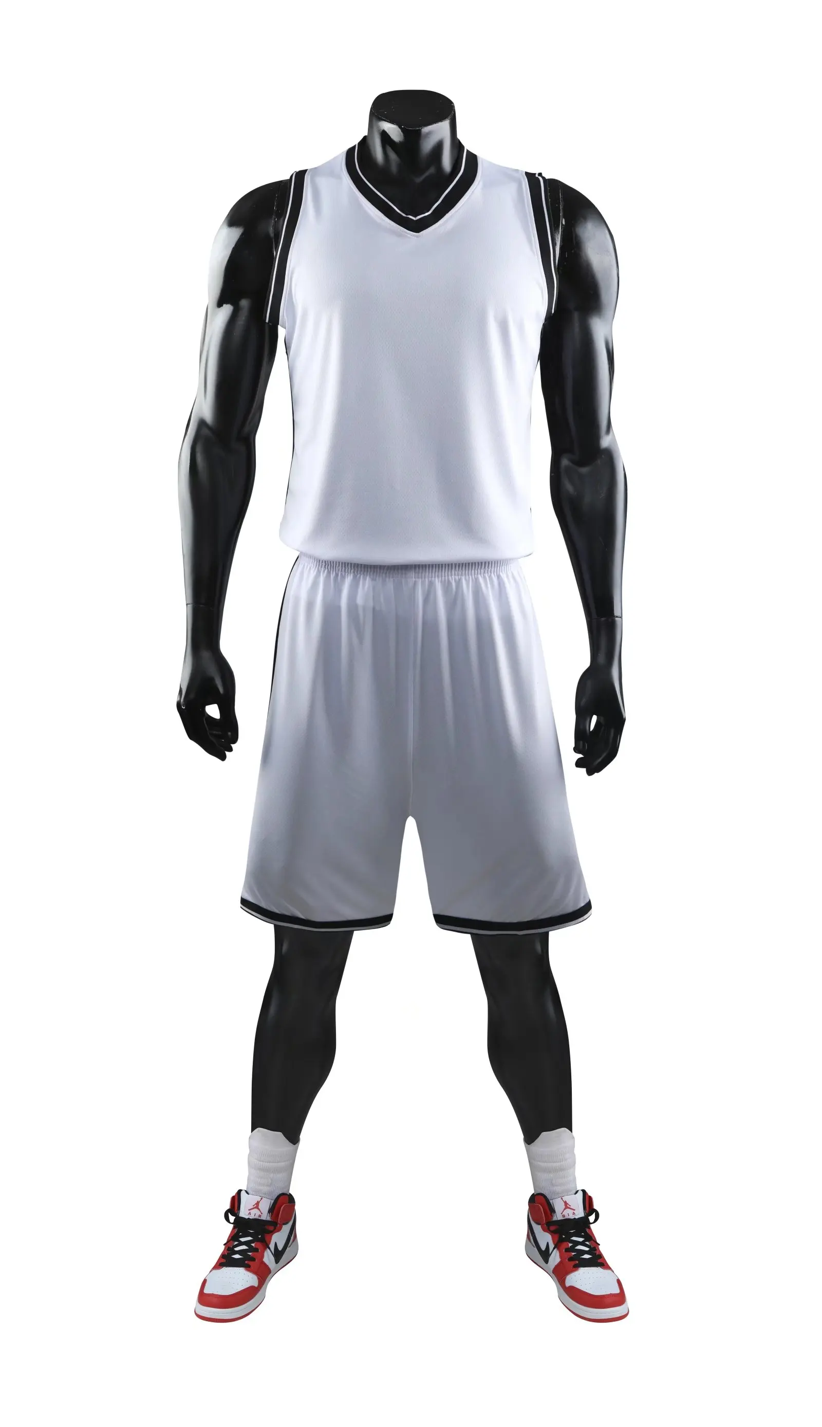 Herren Basketball Trikot hochwertige neue Stil Shorts Sport bekleidung Uniformen benutzer definierte Logo atmungsaktive Trainings sets zweiteilig