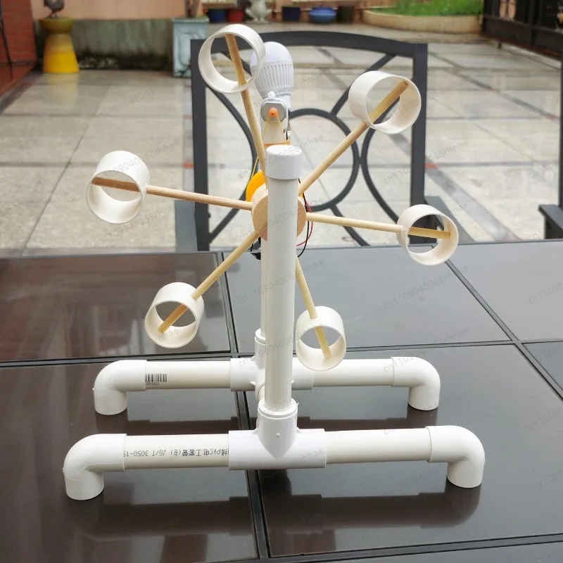 DIY Hydroelectric Water Wheel Model Kit, Science Teaching Accessory for Kids Experiment