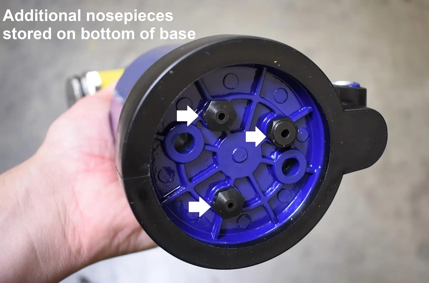 Air Riveter Tool with Multiple Nose Pieces for High-Speed Assembly, Durable and Versatile