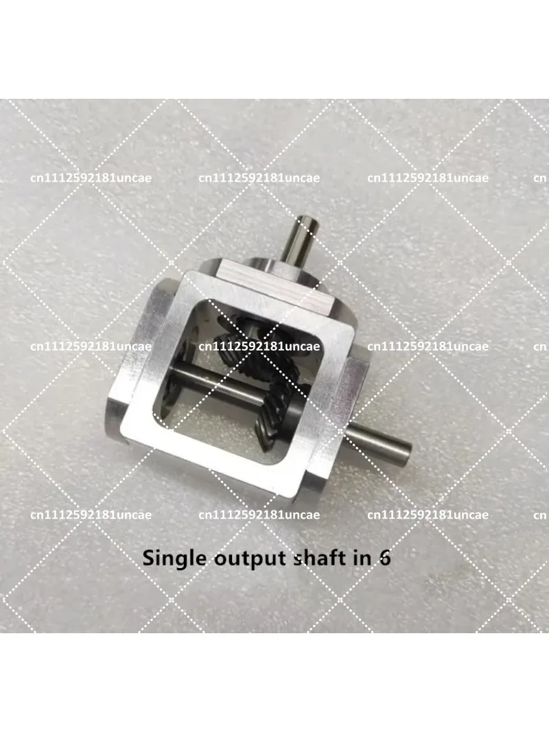 Right Angle Drive Variable Speed Bevel Gearbox 1:1 Steering Ratio 90 Degree Corrector 6mm Shaft 20KG Load