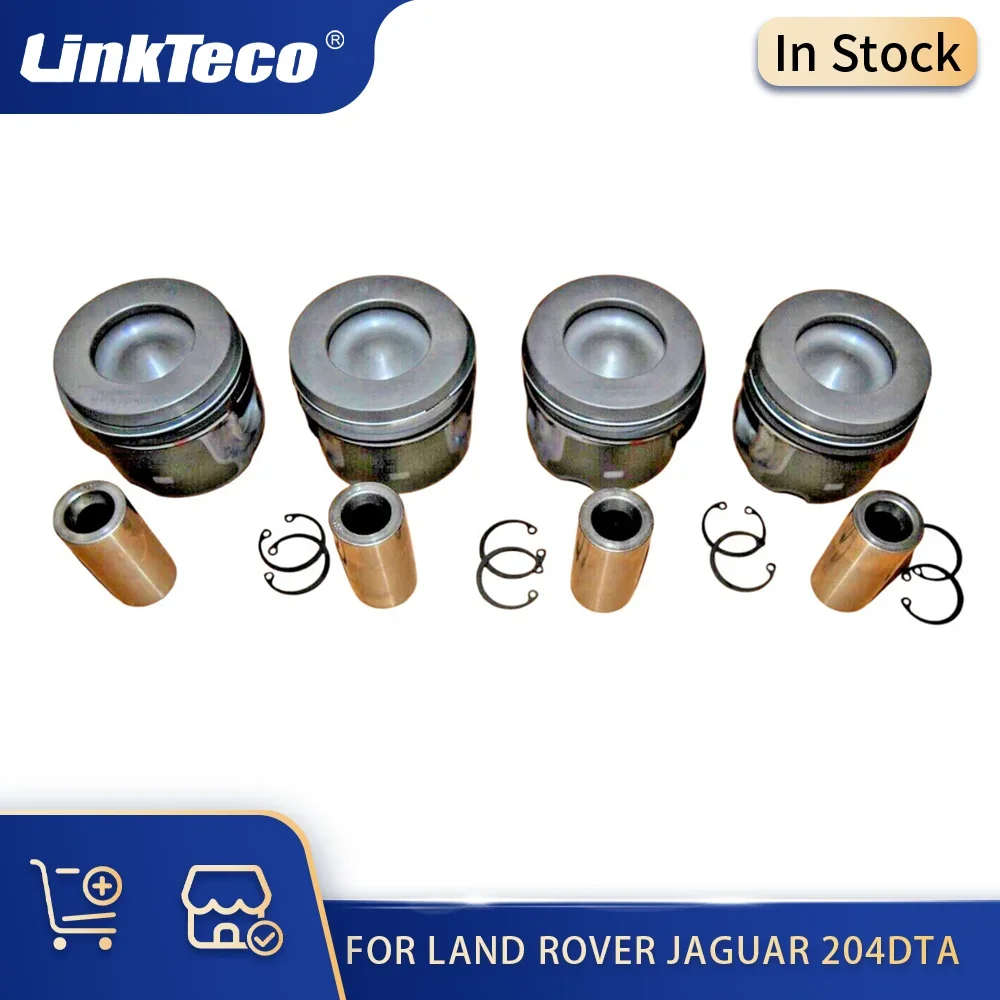 Engine Parts Piston Kit With Piston Ring Fit 2.0 L 204DTA 204DTD For Land Rover Discovery Sport Range Rover Velar Evoque 2.0T