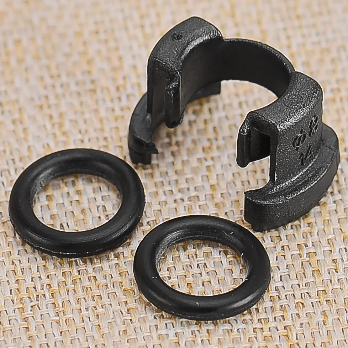 3 قطعة/المجموعة التيار المتناوب المكثف الصلب خط قفل المشبك كليب صالح لتويوتا كورولا كامري RAV4 هايلاندر الأسود 88718-1E150 #2