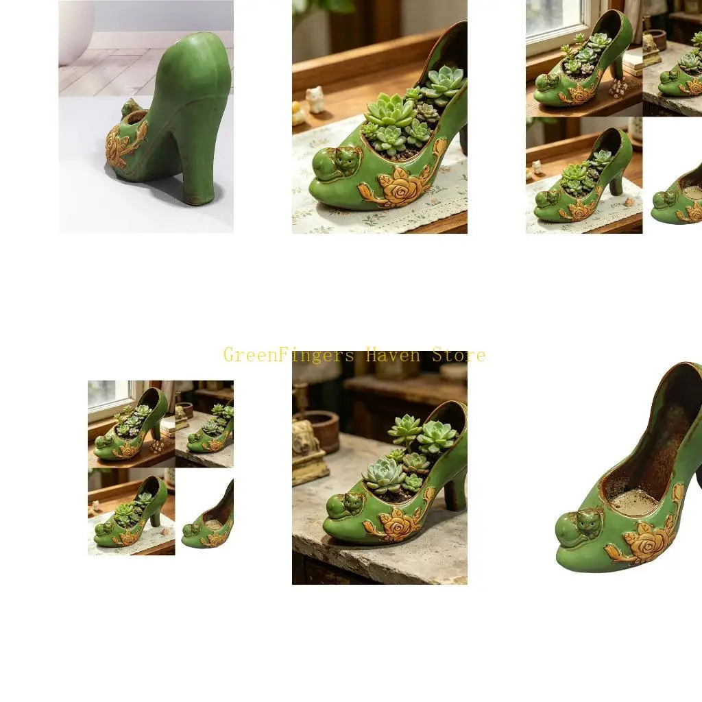 F68D Decorative Cartoon Ceramic Flowerpot For Indoor Plant And Home Decoration