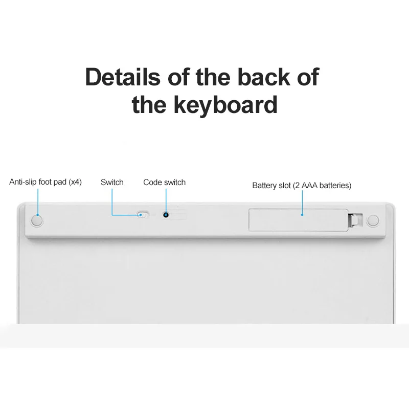 1~6PCS Keyboard Wireless Keyboard Compatible With Computer Windows Operating System 6 Multimedia Keys Soft Touch