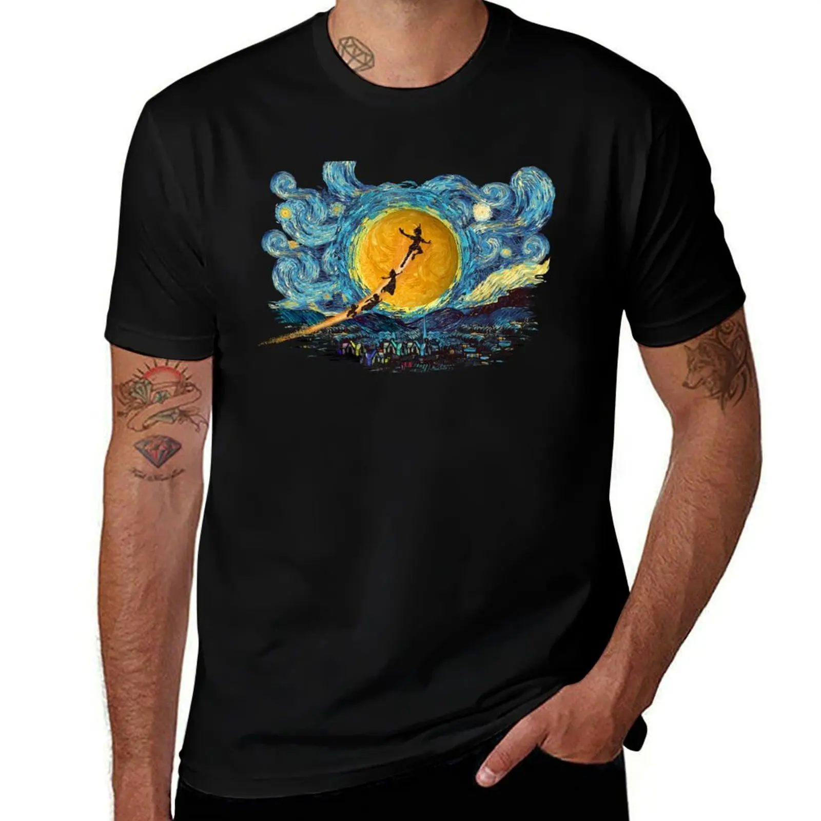 

Peter and friends fly to neverland T-Shirt t shirt personalised t shirts for man graphic vintage T-Shirt