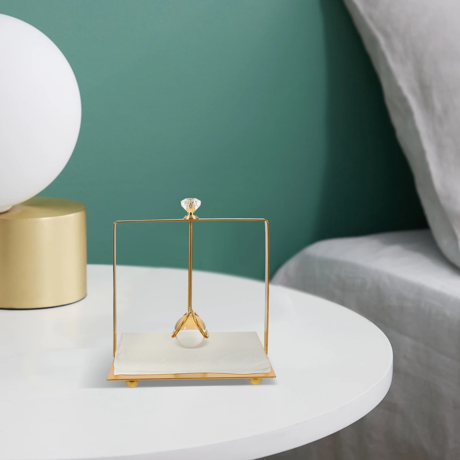 

Металлический держатель для бумажных полотенец, квадратный золотой железный диспенсер для салфеток для стола, ресторана, отеля, домашнего декора, устойчивая основа